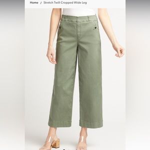 Spanx Stretch Twill Cropped Wide Leg Pants